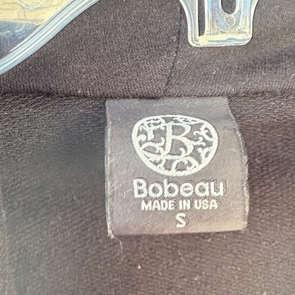 bobeau Black Draped Button-Front Sweater - Picture 2 of 7